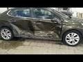 Citroen C4 Sedan сильный боковой удар, часть 1