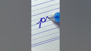 pn - How to write English cursive writing small letter connections | cursive handwriting practice