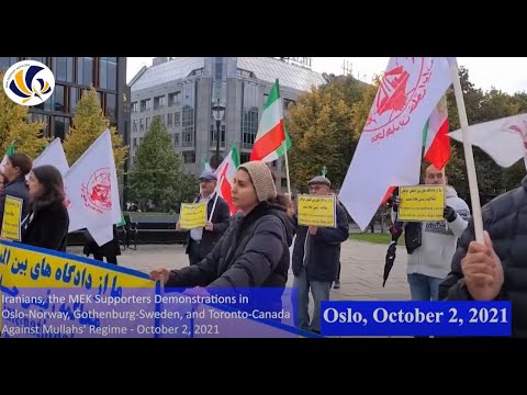 Iranians, the MEK Supporters Demonstrations in Oslo Norway, Gothenburg Sweden, &Toronto Canada-Oct 2