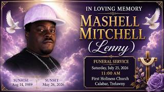 Thanksgiving Service for Mashell Mitchell, Saturday, July 25, 2026