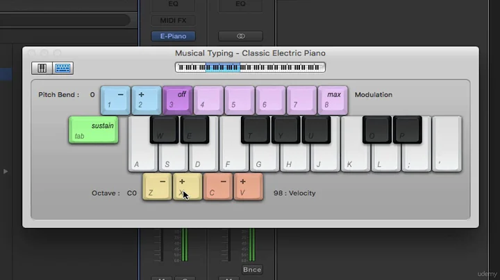 Musical Typing - Logic Pro X Tutorial