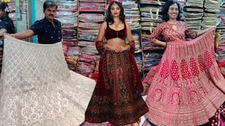 Best Bridal Lehengas Chickpet ₹2,200 Onwards I Rich Lehengas All Varieties Colours AvailableVlog 78