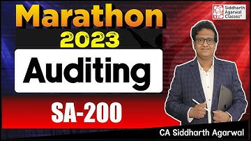 Audit Marathon-2 | SA 200 | Inter & Final | CA Siddharth Agarwal