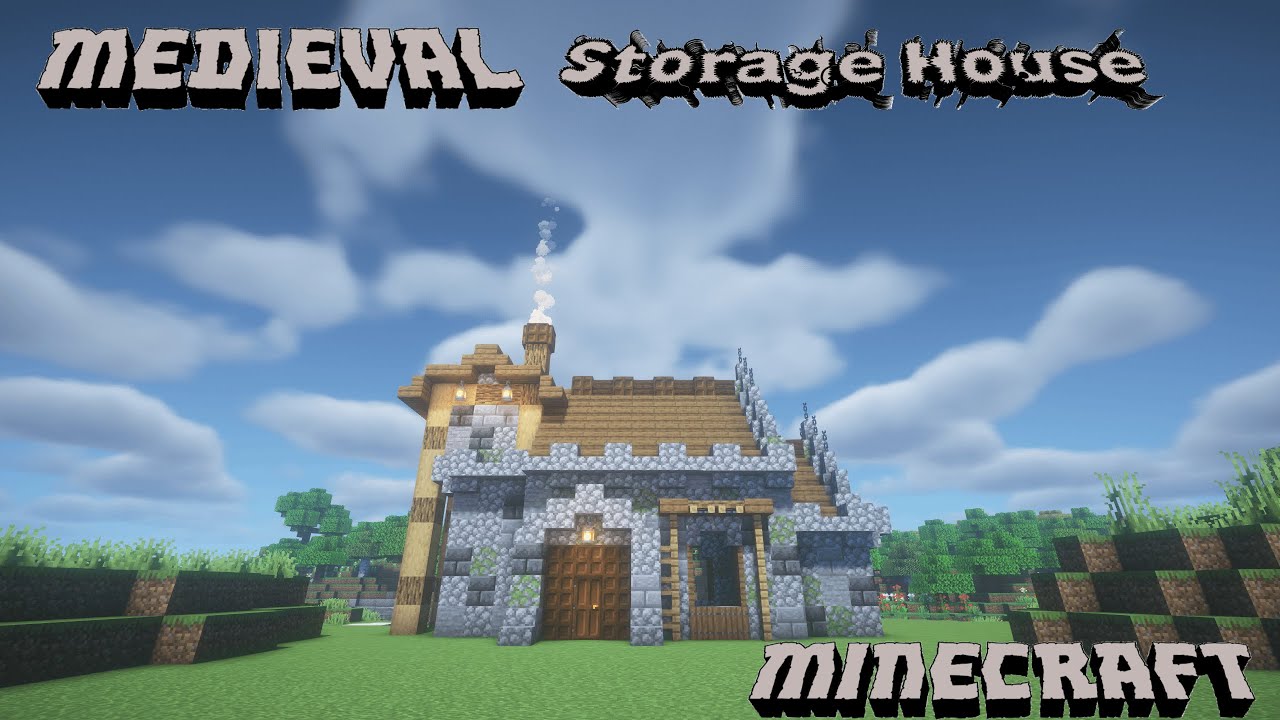 [Minecraft] How to Build a Medieval Storage House! - YouTube
