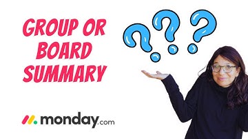 Group or Board Summaries in monday.com #mondaydotcom #mondaytips #monday #projectmanagement