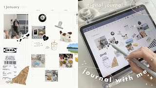 digital journal with me for the first time + FREE DIGITAL STICKERS