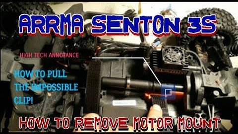 How to remove the motor mount from the Arrma Senton 3s
