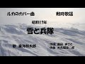 「雪と兵隊」歌詞あり ヒロとルカ