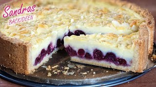 Kirschkuchen mit hausgemachtem Pudding - Köstliches Rezept!