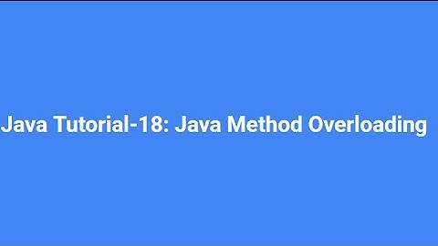 Java For Beginners Bangla (বাংলা) -18- Java Method Overloading