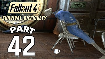 Fallout 4 Survival Difficulty SNIPER Walkthrough - Part 42 Vault 95 Sneaky, Sneaky 1080p 60FPS