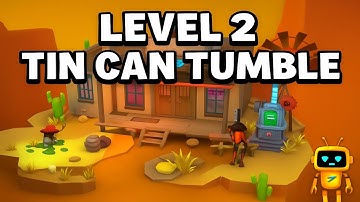 LEVEL 2 - TIN CAN TUMBLE | Tiny Robots: Portal Escape | Walkthrough, Gameplay, No Commentary