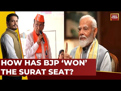 5Live With Shiv Aroor LIVE: BJP &#39;Wins&#39; Surat Lok Sabha Seat, Congress Cries Surat Match Fixing