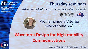 Waveform Design for High-mobility Communications