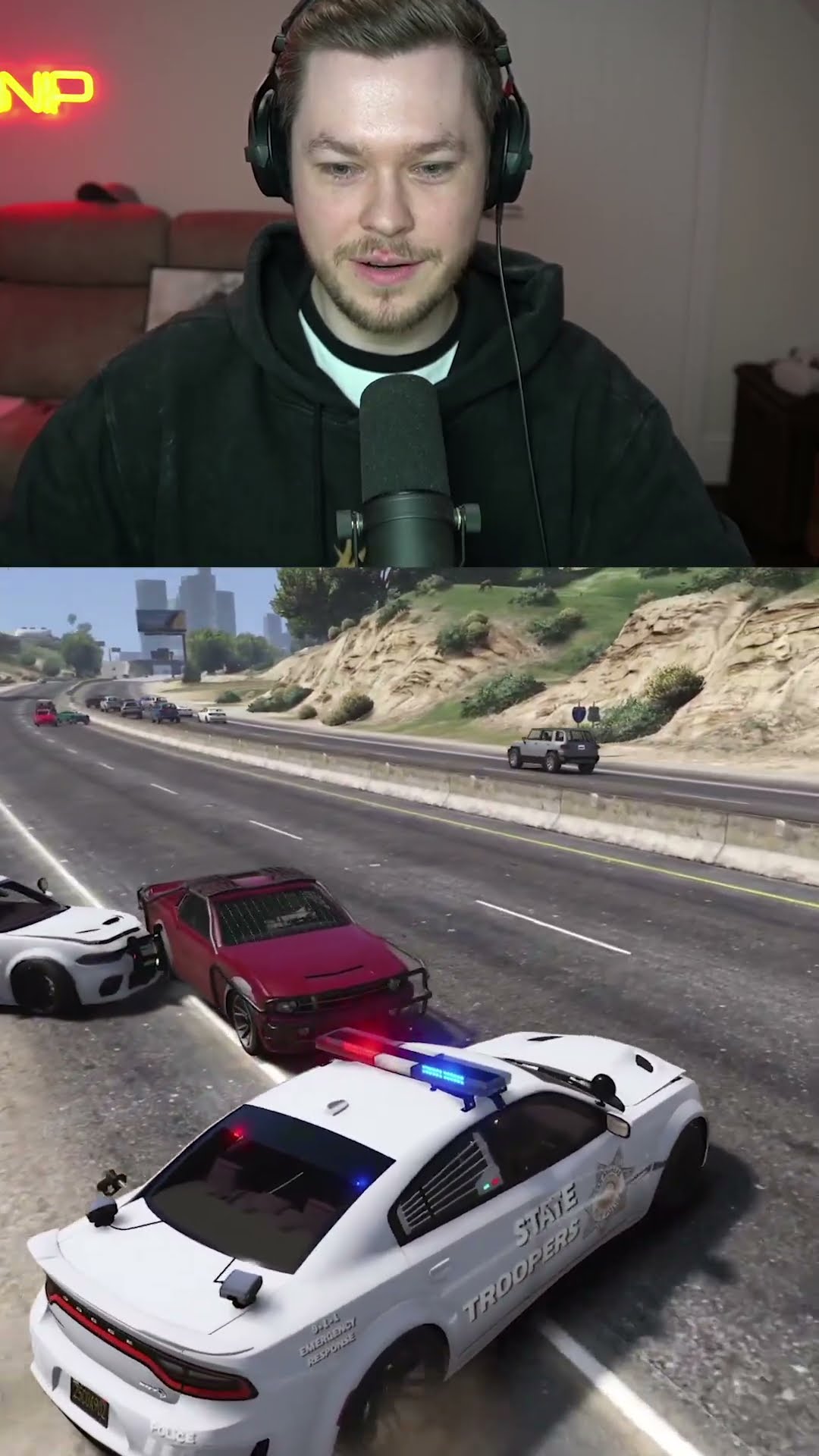 Cop Does Brutal Pit Maneuver on GTA 5 RP