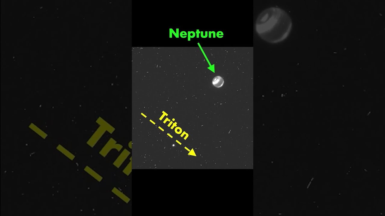 Hubble Watches Neptune Spin And Its Moon Triton Orbit Backwards