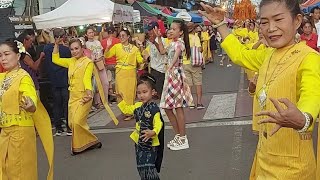 #น้องเก้า นางรำตัวน้อย #น้องวีต้า เสียงวิหกฯ  #ถนนคนเดินเขมราฐ @STB99