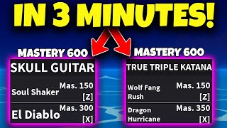 How to get Mastery Fast on anything in new update - Blox Fruits