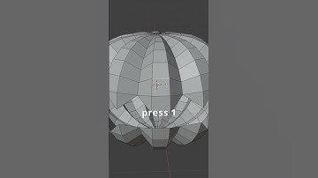 How to Model a Pumpkin Fast ⚡ #blendertips #blender  #3dmodeling