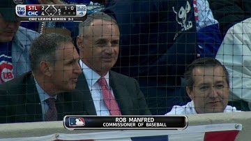 STL@CHC Gm4: Manfred in the stands at Wrigley