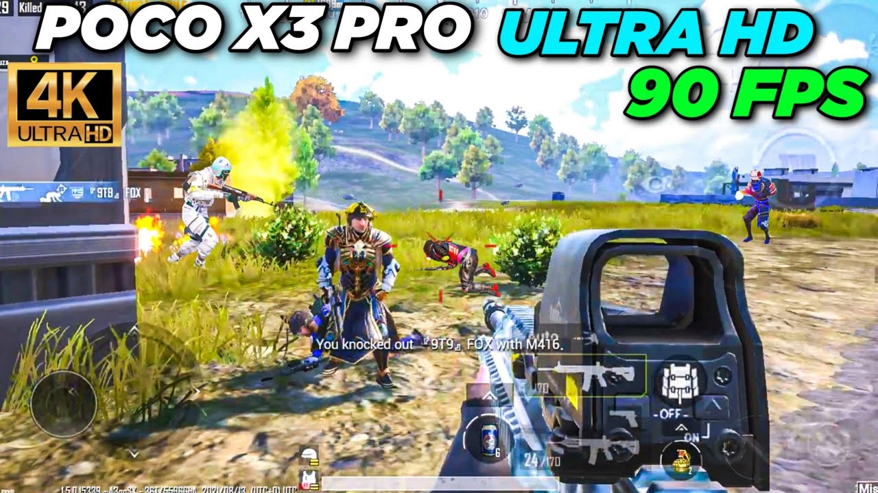 ULTRA HD REALISTIC GRAPHICS(4K) | 😱🔥POCO X3 PRO ULTRA HD+90 FPS (4K) PUBG TEST | Pubg Mobile