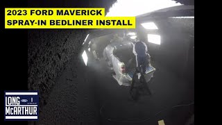 FORD MAVERICK SPRAYIN BEDLINER with TIME LAPSE