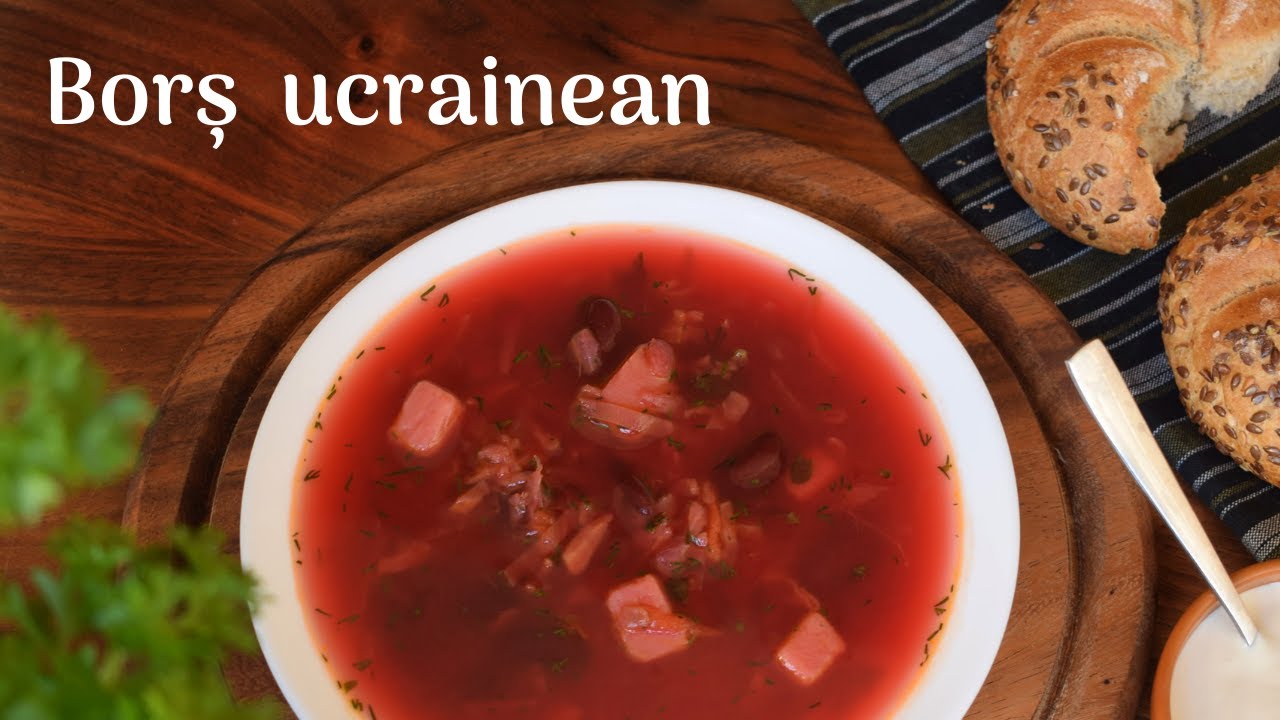 Borș Ucrainean Ukrainian Borscht Beet Soup Vegan ASMR - YouTube