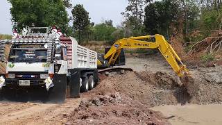 คันนี้บอกเลยว่าบังฝุ่นใหญ่สุดในบุรีรัมย์ Dump Truck Excavator