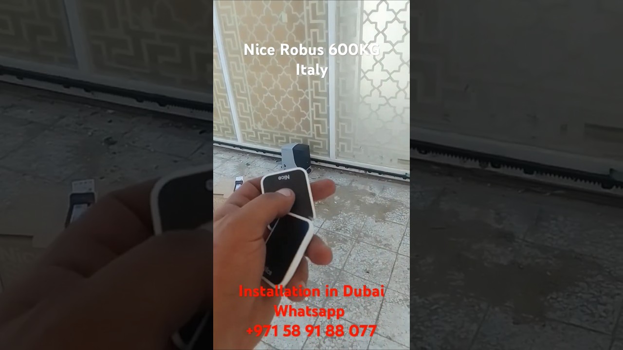 Nice Robus 600 ITALY installation in Dubai UAE Automatic Sliding Gate Motor