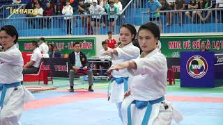 CHUNG KẾT KATA ĐỒNG ĐỘI NỮ AKA.BỘ CÔNG AN - AO. HÀ NỘI -VÔ ĐỊCH TRẺ KARATE 2019