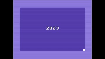 The end is 2023 (a C64 4k demo by Cycleburner, released at X-2023)