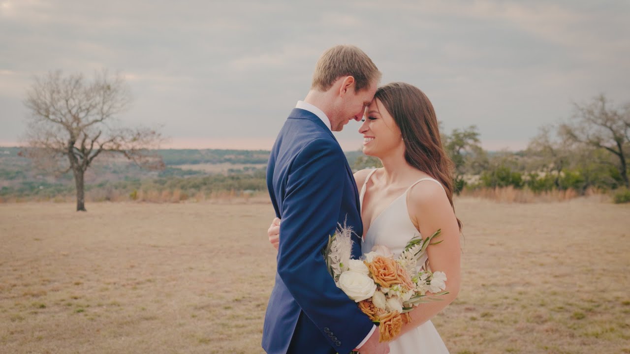 Gorgeous hill country wedding at Mae's Ridge in ATX | Genevieve + Justin | Story-driven wedding film