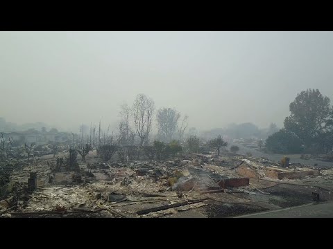 Drone Video Shows Wildfire Devastation in NorCal