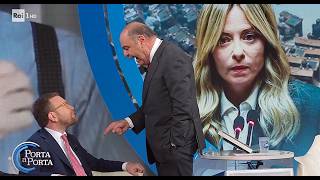 Adesso Stia Zitto Vespa Furioso Si Alza In Piedi Contro Provenzano. Caos A Porta A Porta