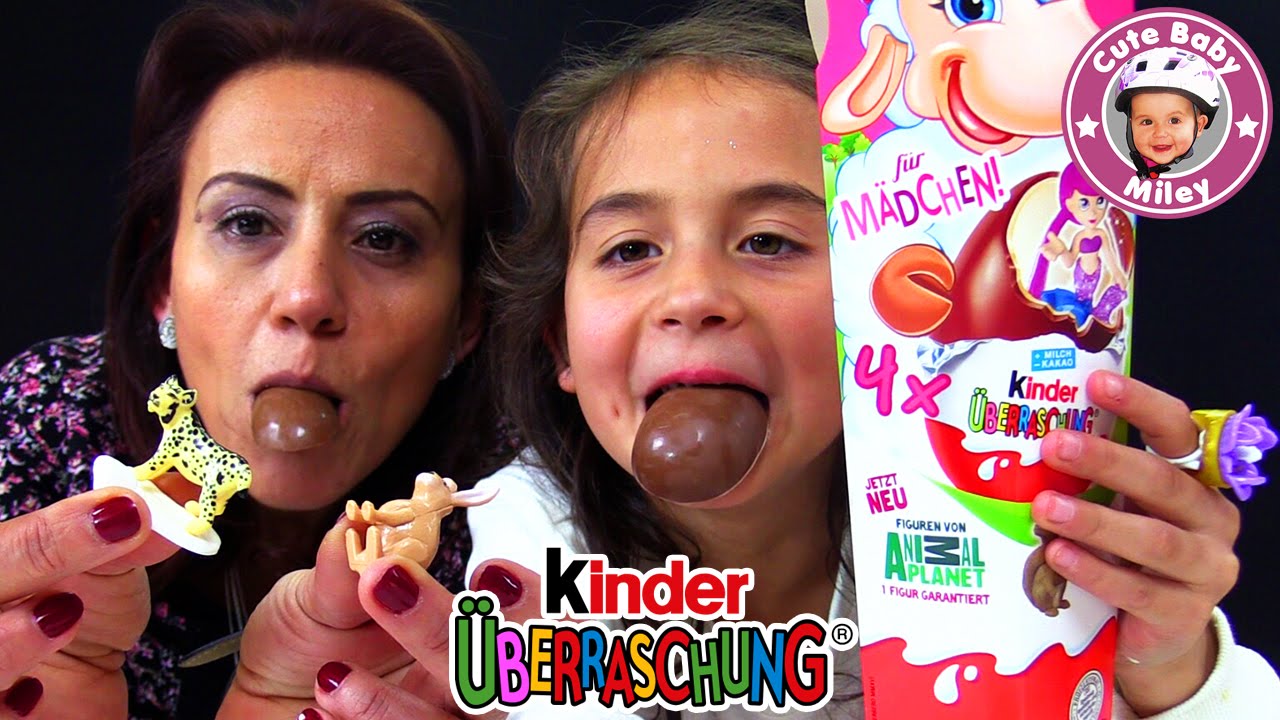 Cute Baby Miley Der Kanal Für Kinder Überraschungseier Ostern 4er Pack unboxing | CuteBaby Miley Kanal für
