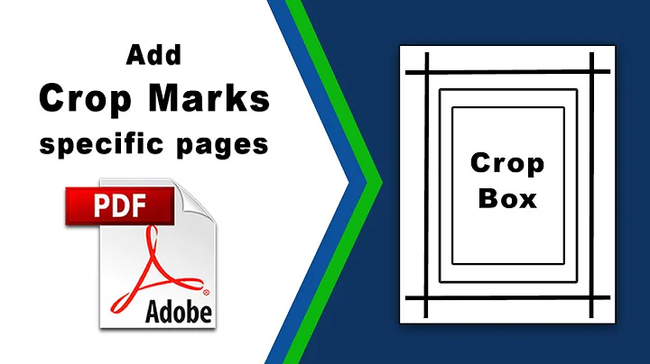How to add crop marks on specific pages in pdf using Adobe Acrobat Pro DC