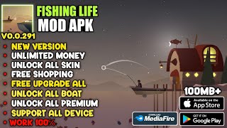 FISHING LIFE MOD APK V0.0.291 TERBARU 2026!! UNLIMITED MONEY & UNLOCK ALL SKIN screenshot 1