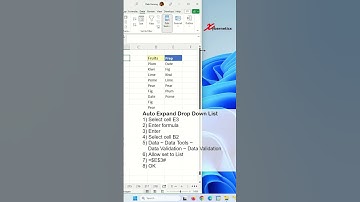 UPDATED! Auto Expand Drop Down List Using Dynamic Array In Excel - Excel Tip and Tricks