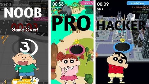 noob vs pro vs hacker in hole io with shinchan masao Nani | dhani ki gaming
