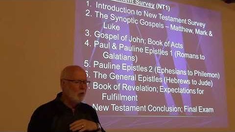New Testament Survey - Introduction