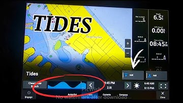 Garmin GPSMap 1243xsv Checking Tides