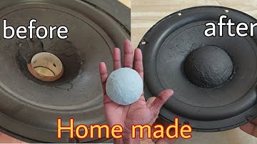 Dust cap for woofer home made diy with tissue paper