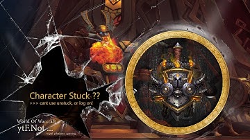 Character Stuck, cant use unstuck, or log on!