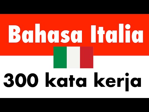 300 kata kerja + Membaca dan mendengar: - Bahasa Italia + Bahasa Indonesia - (Penutur Asli)