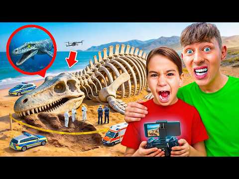 LITTLE BOY finds a REAL DINOSAUR! 😱 (escalates)