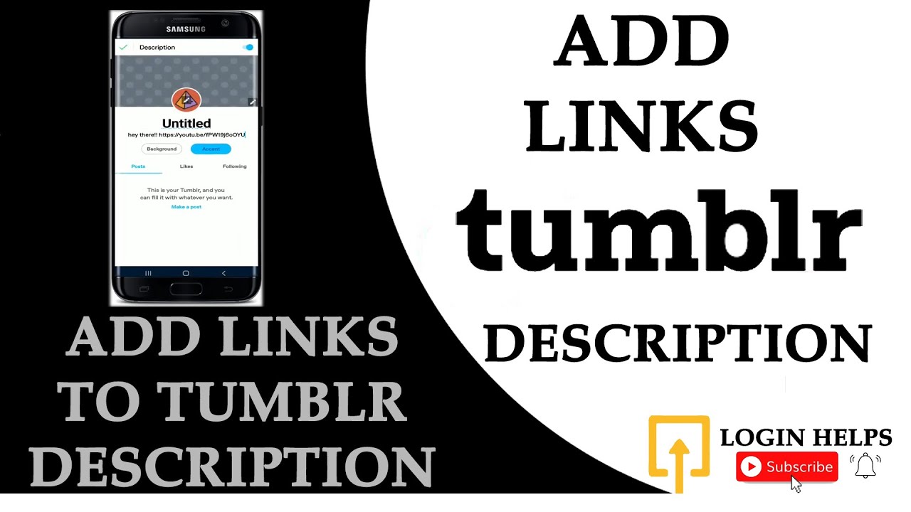 How To Add Links On Tumblr Description? Add Links On Tumblr Bio