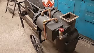Stirling Engine Horizontal Stationary Engine - Water jacket added - Part 10