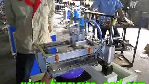 Single color balloon screen printing machine