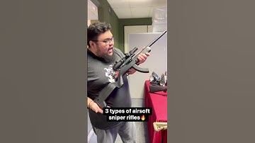 3 different airsoft sniper rifles!🔥 #airsoft #airsoftgi #warzone #trending #shorts #sniper