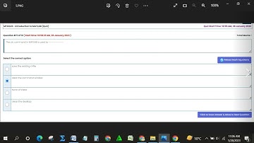 MTH643( MATLAB) Quiz # 1 ( lecture 9 to 10) Part # 1|| 2023  || Virtual University Of Pakistan